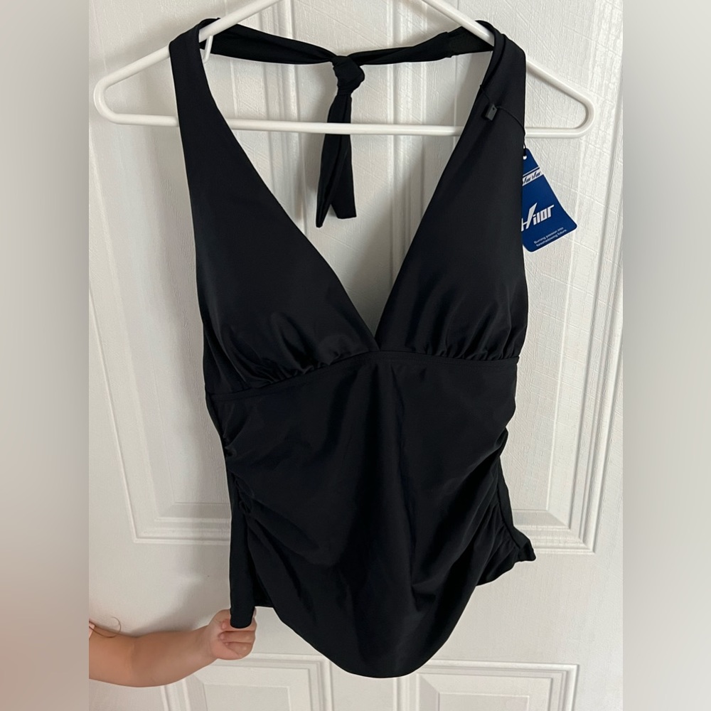 5 for $25 Black tankini swim top.